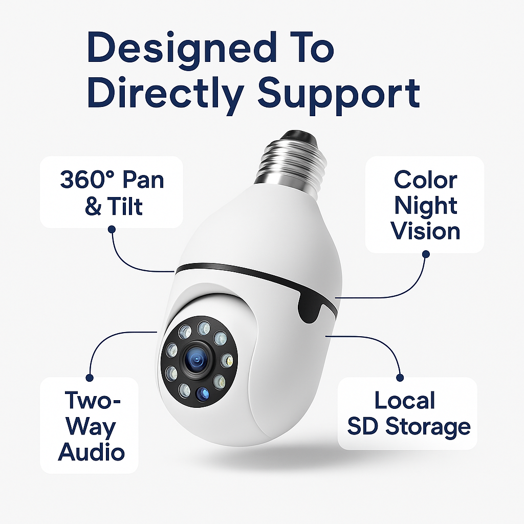 Lightbulb Security Camera